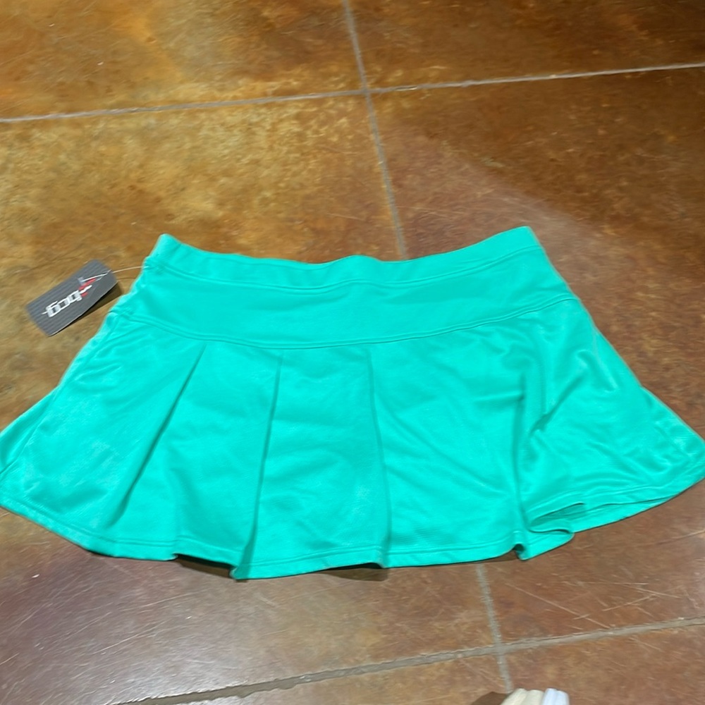 BCG - Size X-Large Girls Athletic Tennis Pleated Skort Aqua Green